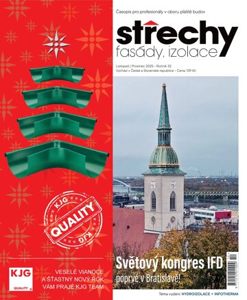 Obálka e-magazínu Střechy, Fasády, Izolace 10/2025