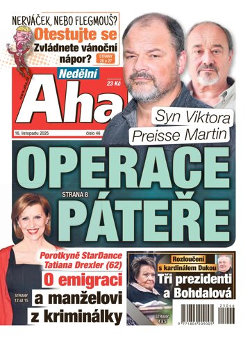Obálka e-magazínu Nedělní AHA! 16.11.2025