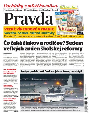 Obálka e-magazínu Pravda 16. 1. 2026