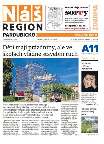 Obálka e-magazínu Náš Region - Pardubicko 34/2026