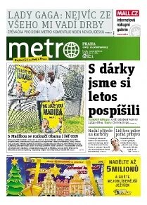 Obálka e-magazínu deník METRO 10.12.2013