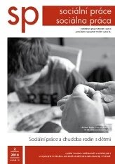 Obálka e-magazínu Sociální práce 2/2014 a chudoba rodin s dětmi
