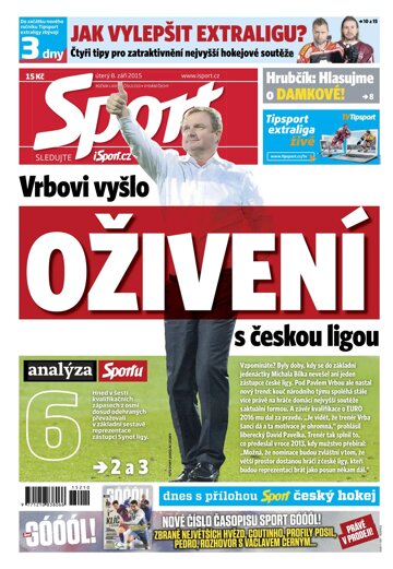 Obálka e-magazínu Sport 8.9.2015