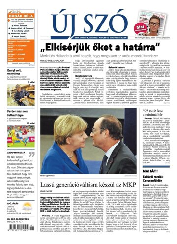 Obálka e-magazínu Új Szó 8.10.2015