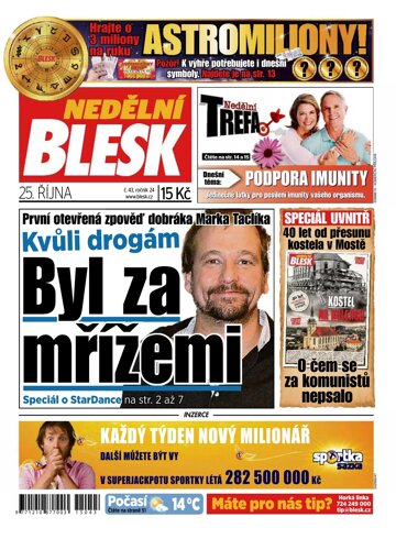 Obálka e-magazínu Nedělní Blesk 25.10.2015