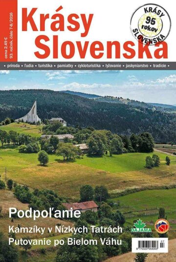 Obálka e-magazínu Krásy Slovenska 7-8/2016