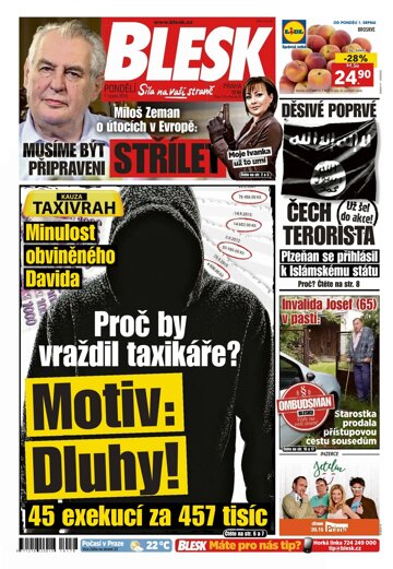 Obálka e-magazínu Blesk 1.8.2016