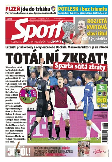 Obálka e-magazínu Sport 7.11.2016