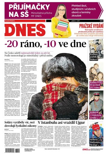 Obálka e-magazínu MF Dnes 6.1.2017