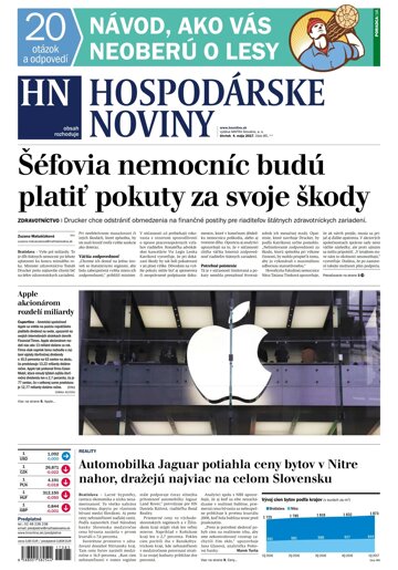 Obálka e-magazínu Hospodárske noviny 04.05.2017
