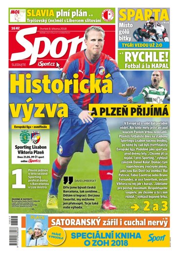 Obálka e-magazínu Sport 8.3.2018