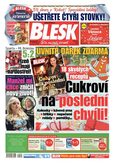 Obálka e-magazínu Blesk 9.12.2019