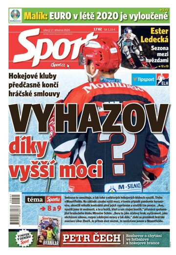 Obálka e-magazínu Sport 17.3.2020