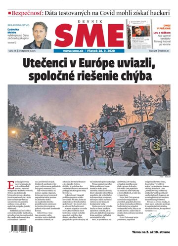 Obálka e-magazínu SME 18.9.2020