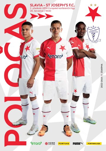 Obálka e-magazínu Poločas 23/2022č.01 Slavia - St. Josephs