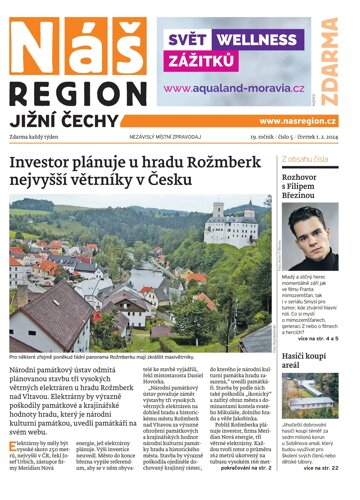 Obálka e-magazínu Náš Region - Jižní Čechy 5/2024