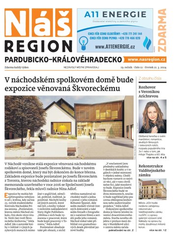 Obálka e-magazínu Náš Region - Pardubicko/Královéhradecko 12/2024