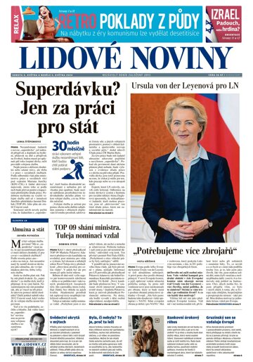 Obálka e-magazínu Lidové noviny 4.5.2024