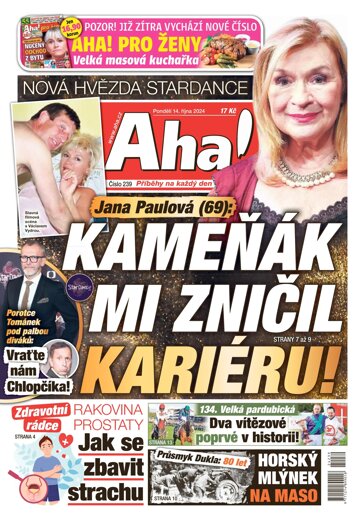 Obálka e-magazínu AHA! 14.10.2024