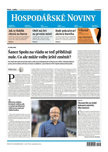 Obálka e-magazínu Hospodářské noviny 183 - 19.9.2025