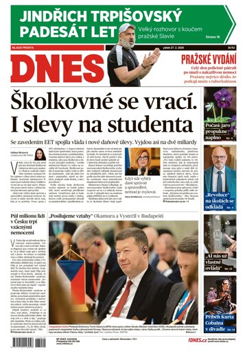 Obálka e-magazínu MF Dnes 27.2.2026