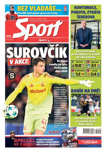 Obálka e-magazínu Sport 13.5.2026