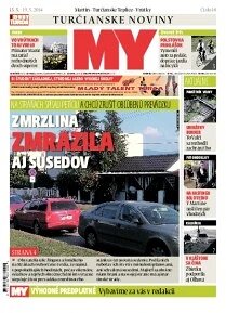 Obálka e-magazínu MY Turčianske noviny 13/5/19/5/2014