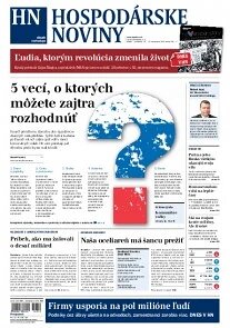 Obálka e-magazínu Hospodárske noviny 14.11.2014