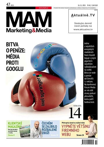 Obálka e-magazínu Marketing & Media 47 - 16.11.2015