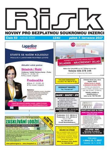 Obálka e-magazínu Risk 53/2017
