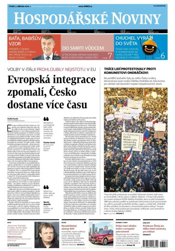 Obálka e-magazínu Hospodářské noviny 046 - 6.3.2018