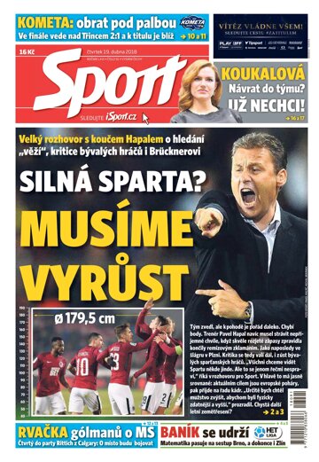 Obálka e-magazínu Sport 19.4.2018