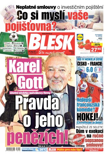 Obálka e-magazínu Blesk 14.5.2018