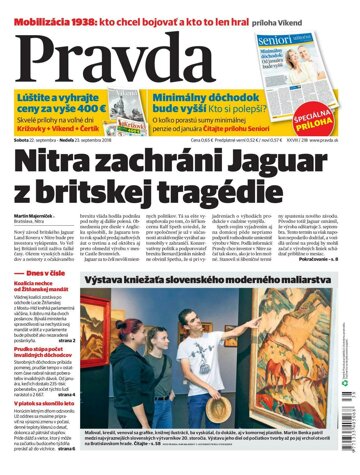 Obálka e-magazínu Pravda 22.9.2018