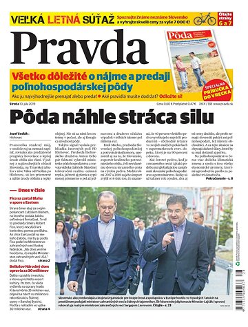 Obálka e-magazínu Pravda 10. 7. 2019