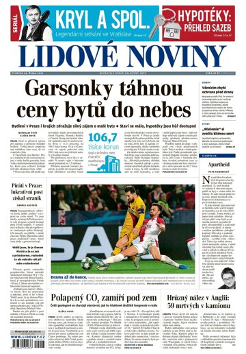 Obálka e-magazínu Lidové noviny 24.10.2019