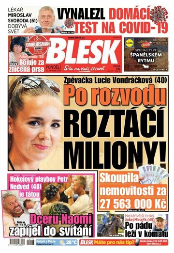 Obálka e-magazínu Blesk 27.7.2020