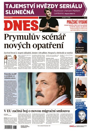 Obálka e-magazínu MF Dnes 8.10.2020