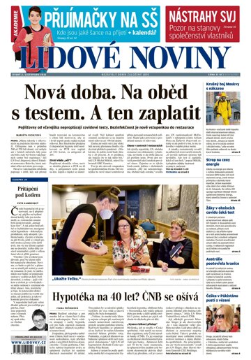 Obálka e-magazínu Lidové noviny 2.11.2021