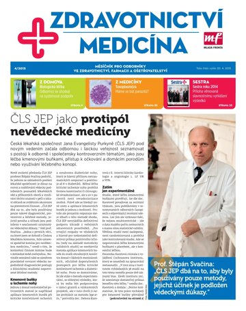 Obálka e-magazínu Zdravotnictví a medicína 4/2015