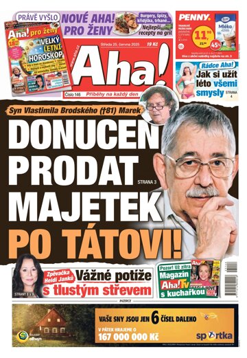 Obálka e-magazínu AHA! 25.6.2025