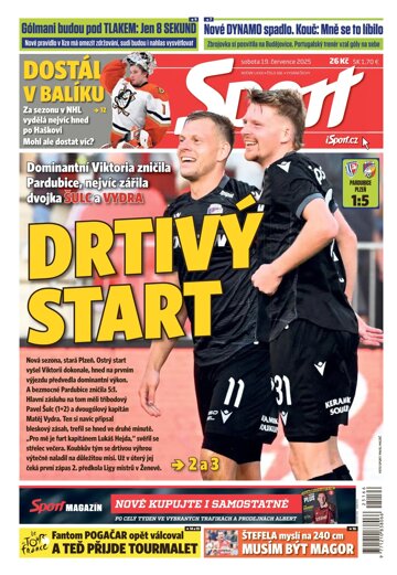 Obálka e-magazínu Sport 19.7.2025