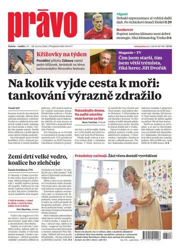Obálka e-magazínu Deník Právo 27.6.2026