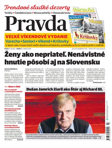 Obálka e-magazínu Pravda 23. 10. 2026
