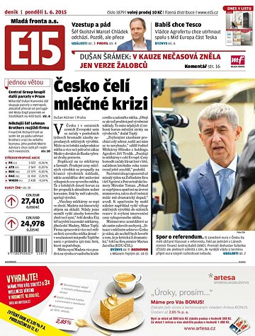 Obálka e-magazínu E15 1.6.2015