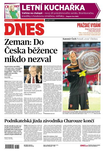 Obálka e-magazínu MF Dnes 3.8.2015