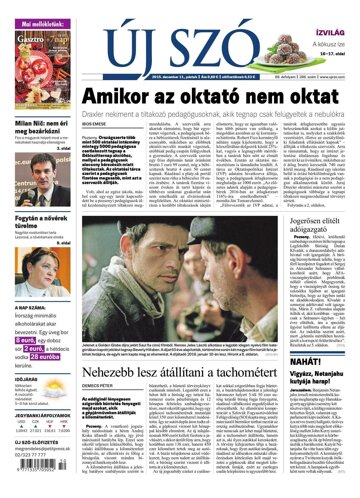 Obálka e-magazínu Új Szó 11/12/2105