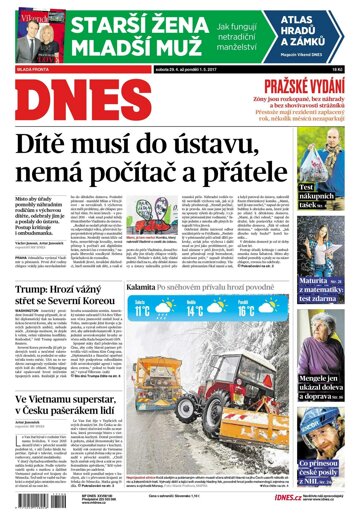 Obálka e-magazínu MF Dnes 29.4.2017