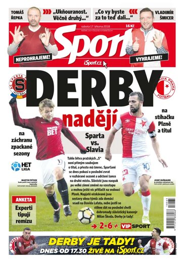 Obálka e-magazínu Sport 17.3.2018