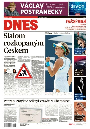 Obálka e-magazínu MF Dnes 30.8.2018